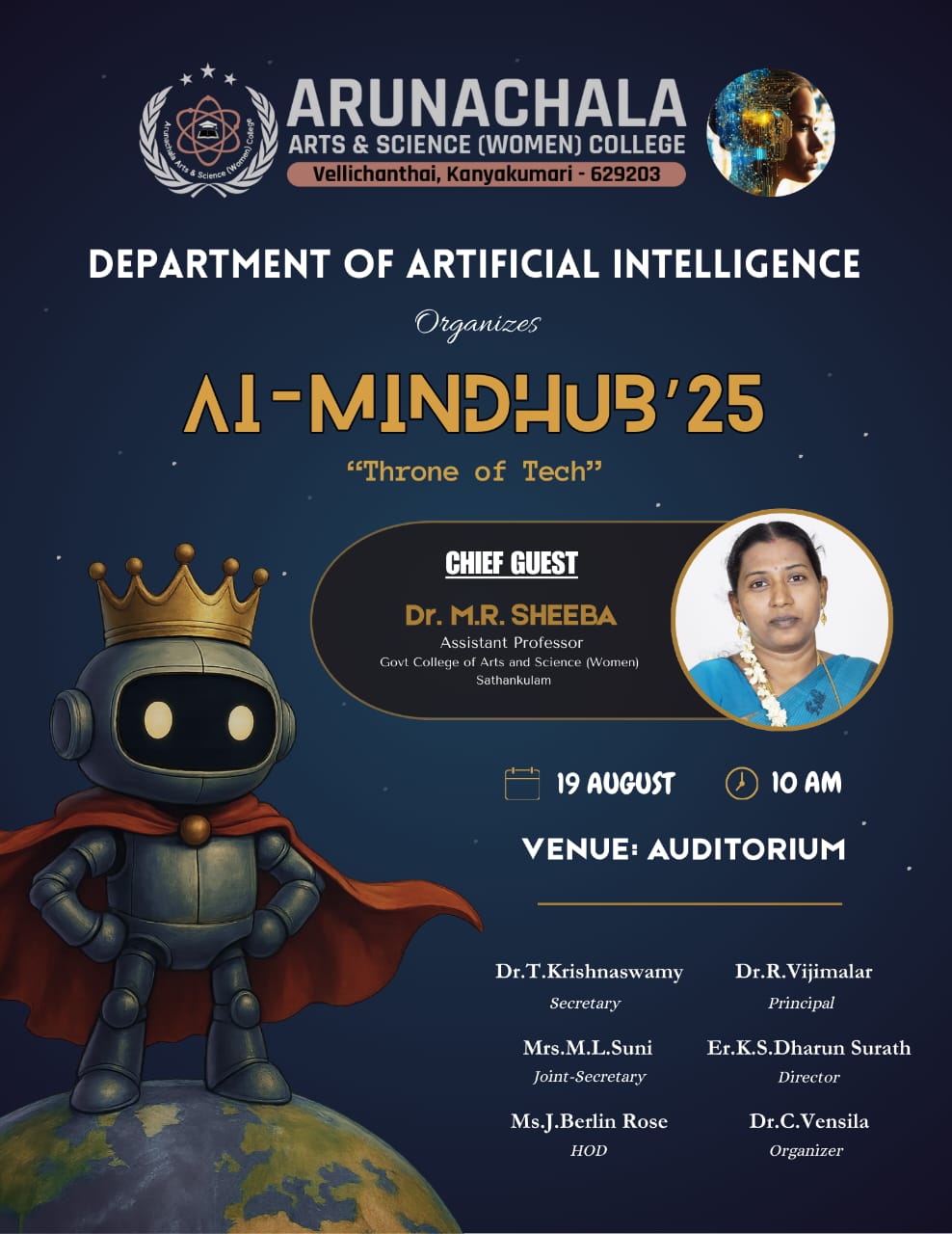 Department of Artificial Intelligence organizes an association day program AI-MINDHUB '25, Throne of Tech